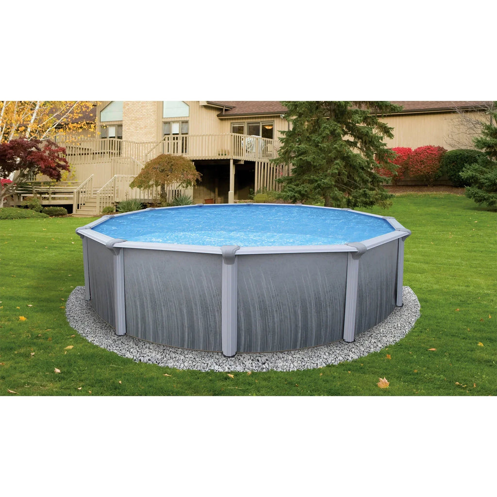 18' With Bluewave 52-In Pool 7-In Steel Rail Martinique Top Round