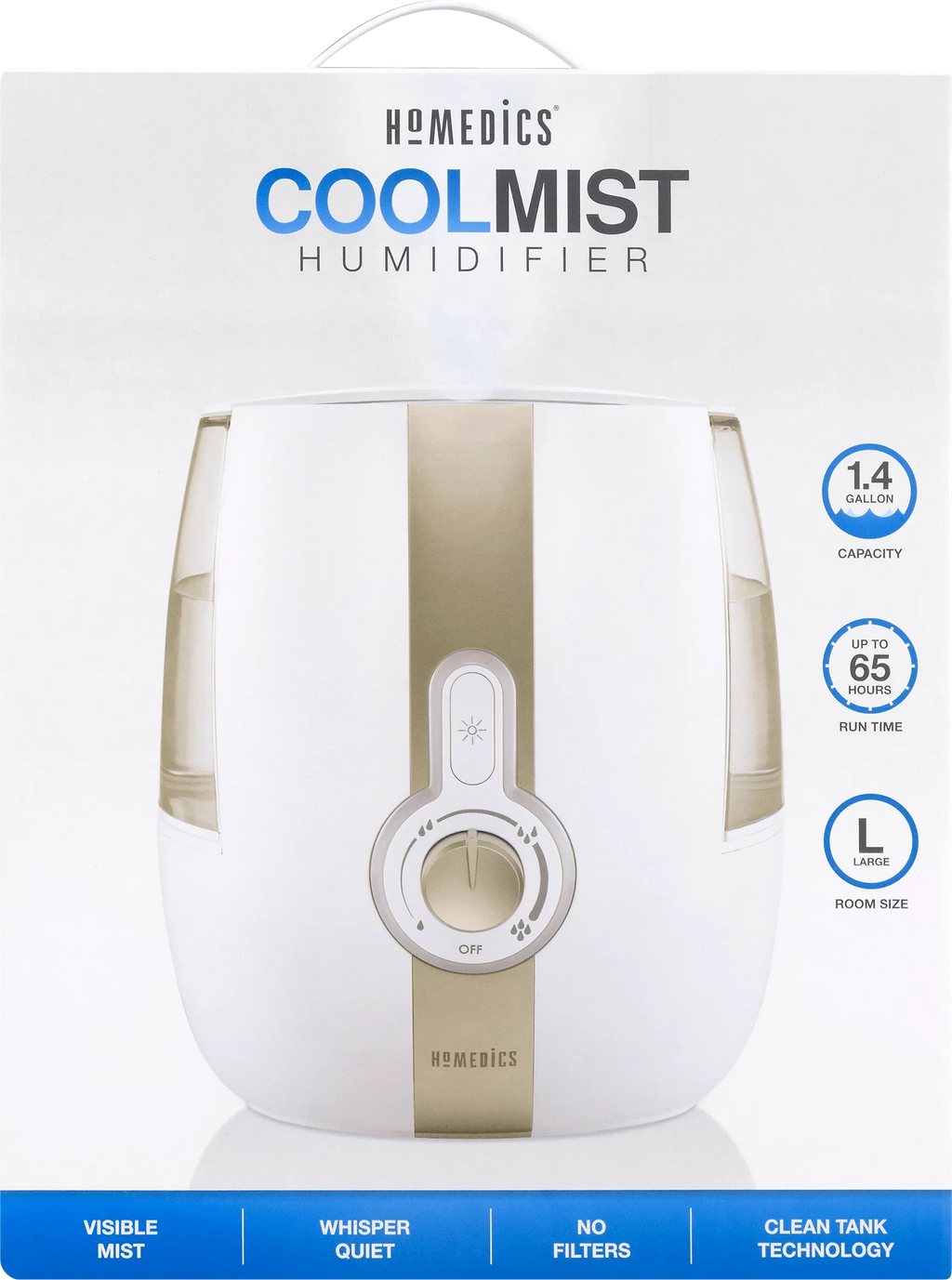 Cool Humidifier, Ultrasonic Mist UHE-CM65 HoMedics