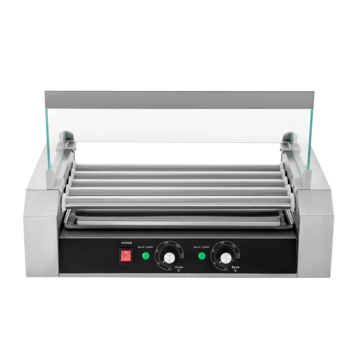 DENEST Holds Rollers Grilling Stainless 12-Hot Set Dog 110V W/5 0-250℃ Sausage Machine