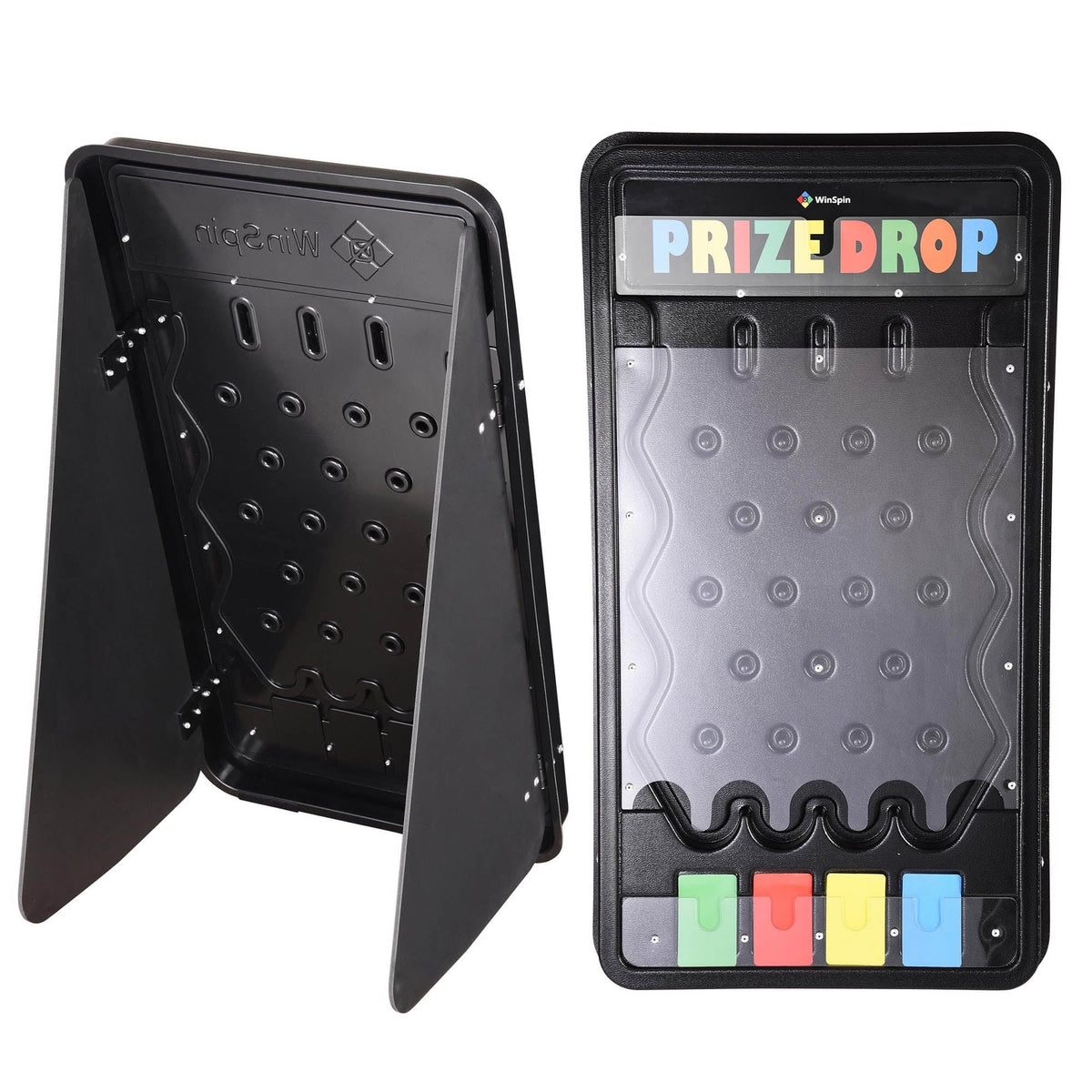 Disk Tradeshow Drop Pucks Board 25" WinSpin Drop Game w/20 Prize Home