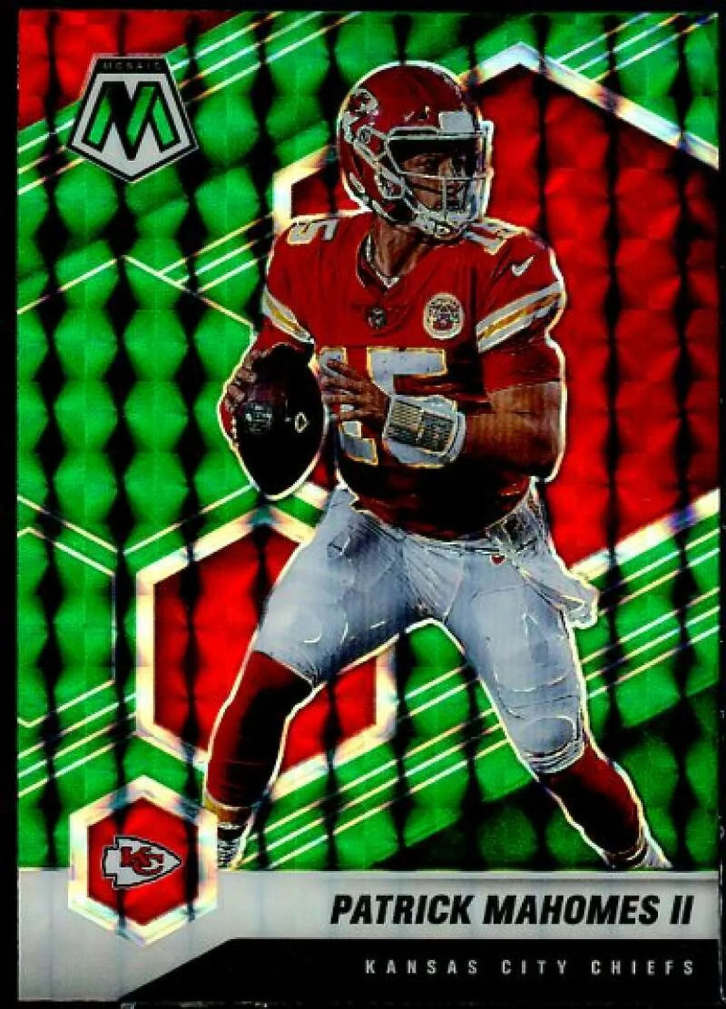 Panini 2021 Green Mahomes Mosaic Card #1 II Patrick Mosaic