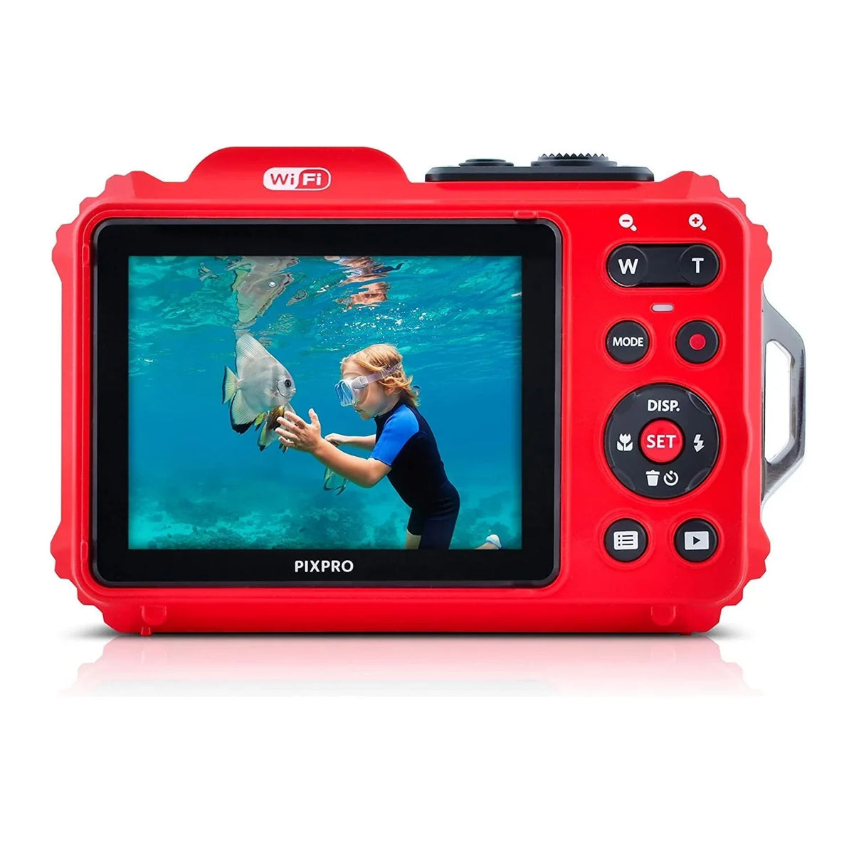 Kodak Shockproof Bundle LCD Pixpro 16MP Camera 2.7-Inch WPZ2 4x (Red) Waterproof