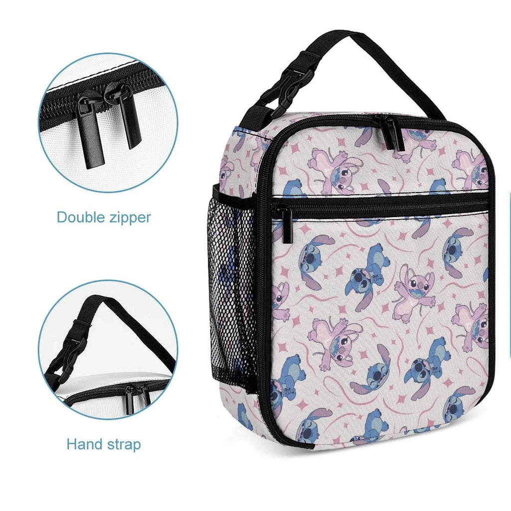 Cooler Thermal Stitch Office Portable Handbag Blue Insulated School Bento Bag Tote Girls Kids Adult Lunch For Lilo Boys Bag