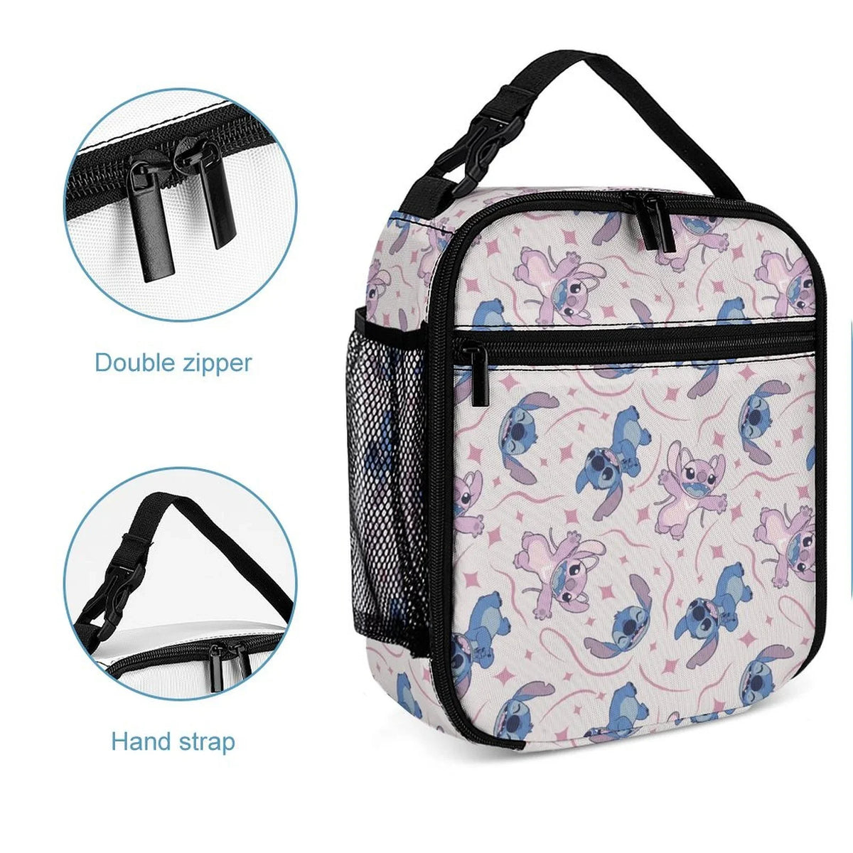Cooler Thermal Stitch Office Portable Handbag Blue Insulated School Bento Bag Tote Girls Kids Adult Lunch For Lilo Boys Bag