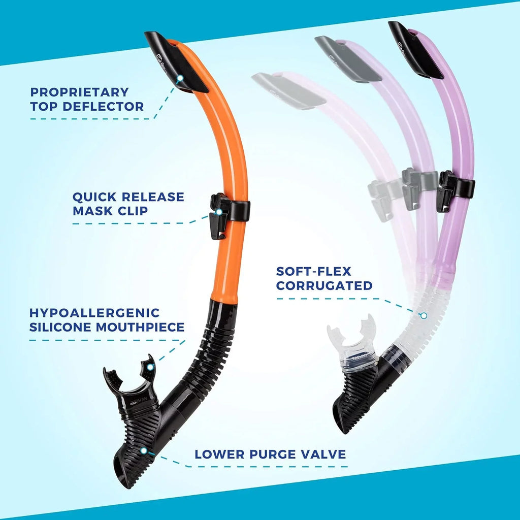 Hanalei Mask Set Anti-Fog Snorkel And