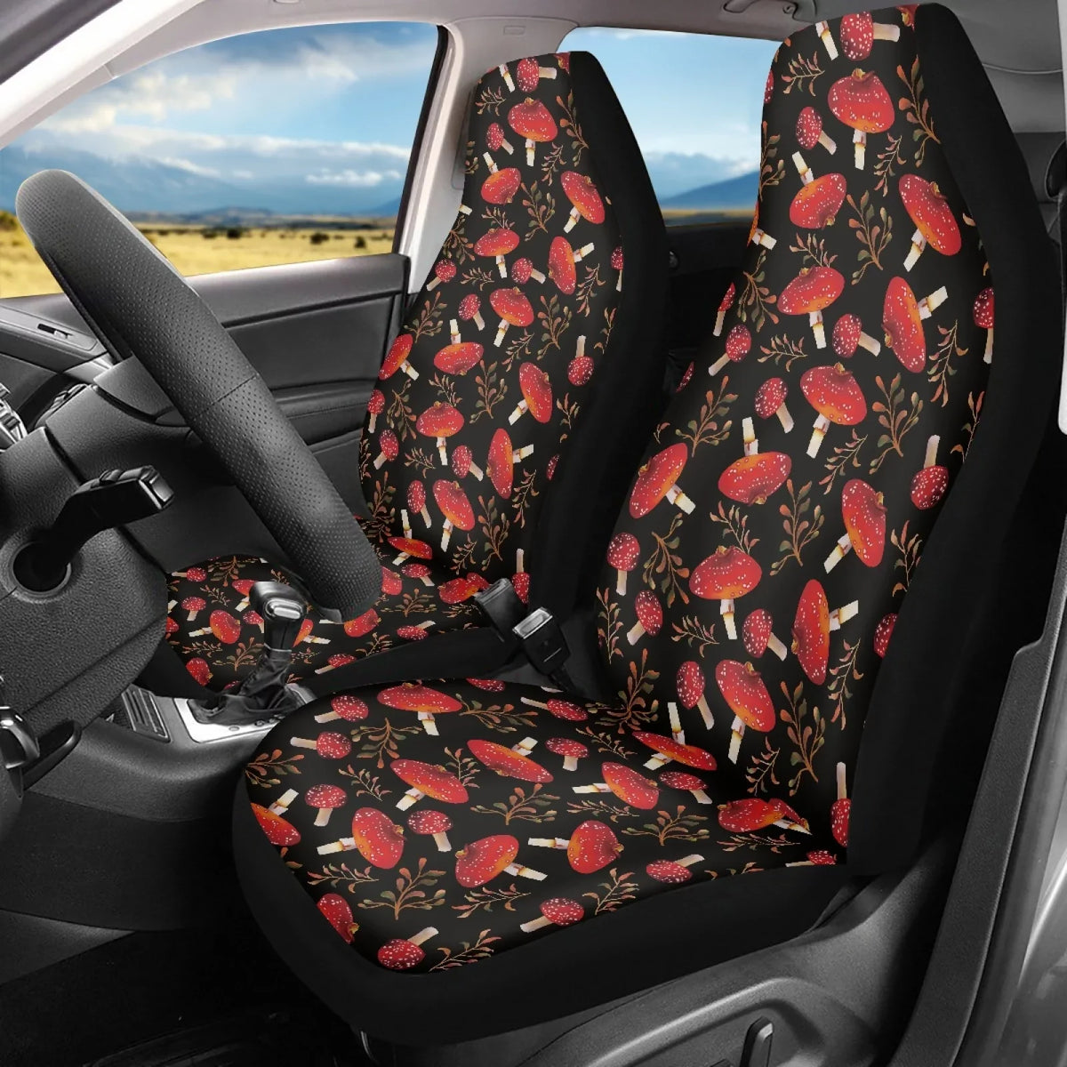 Front Cushion Cushion Pick-up Universal Seat Seat Car Xoenoiee for Cover Pair Automotive , Protectors Cars Covers, Vehicle Driver Mushroom Seat SUV Truck, Non-Slip Cover