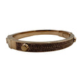 Michael Pave Stud Crystal Astor Bangle Kors Bracelet -MKJX2747791 Gold-Tone