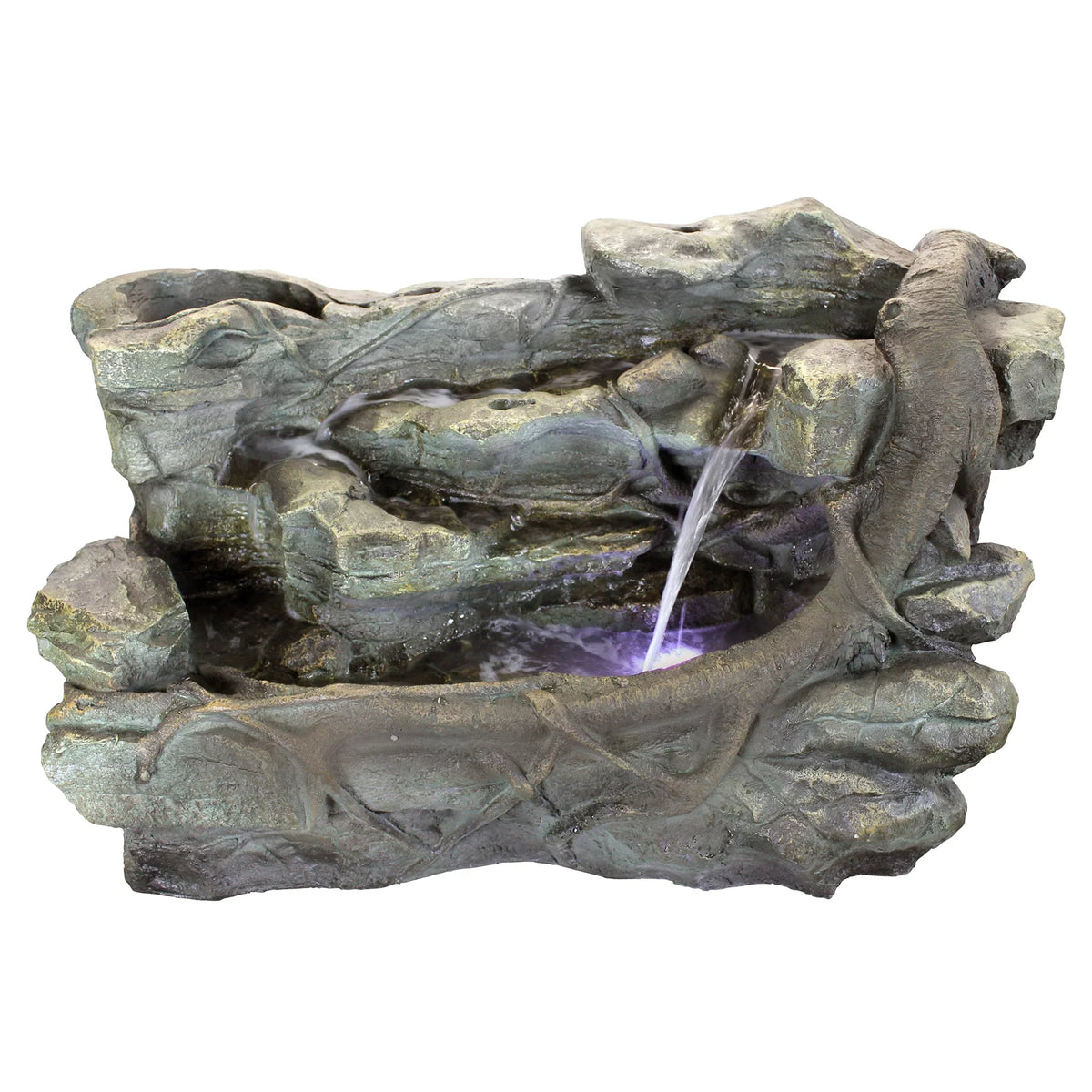 Garden Fountain Staggered Rock Design Cascading Toscano Canyon