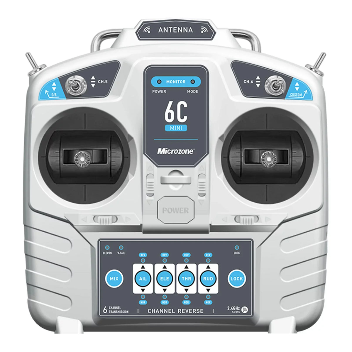 6CH for Controller Airplane Helicopter Multirotor 2 Drone Car Boat Mode Microzone RC Remote