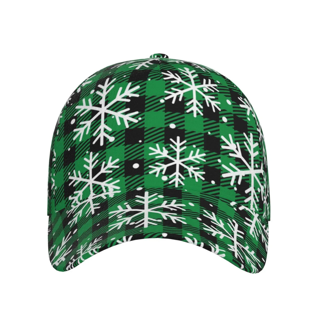 Plaid) Cap Activities Adjustable Workouts Seasons Baseball All Pattern Hat(Christmas Balery Running exterior At Buffalo and for Dad dimension