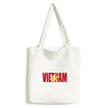 Name Casual Satchel Flag Bag Shopping Canvas Handbag Vietnam Tote Country