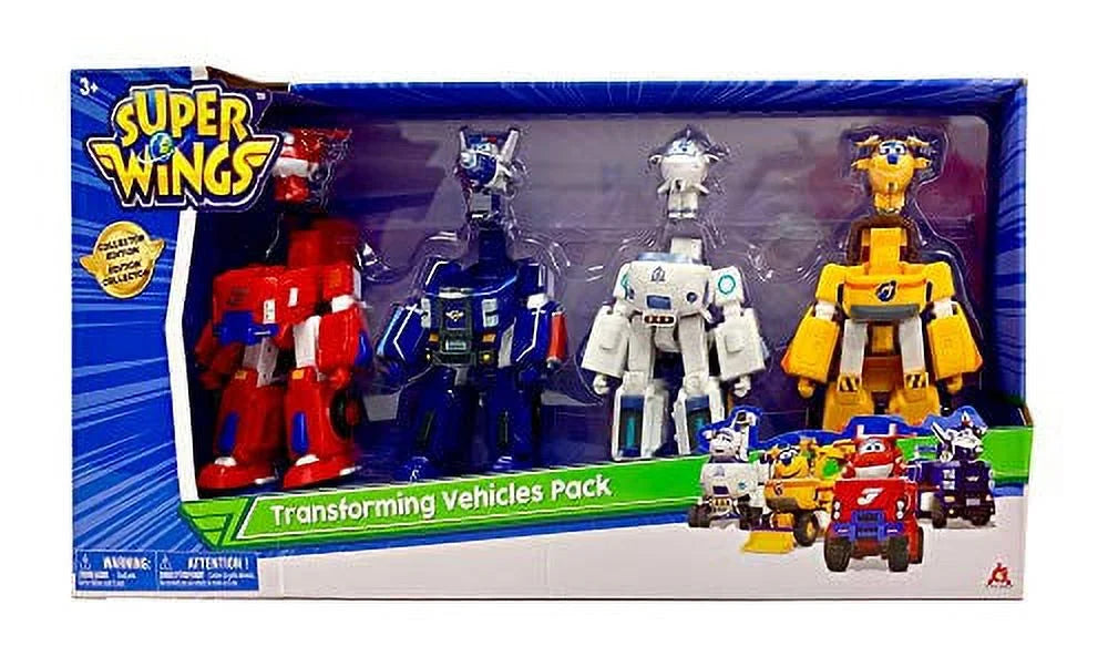 Paul, Old and Birthday Astra | Wings Preschool Airplane Donnie, Toys Kids 3 | Super for Gifts Transforming - for - Girls Toy Mini Plane Year | Jett, Playset 4 Boys 4-Pack Figures 2" Fun and 5