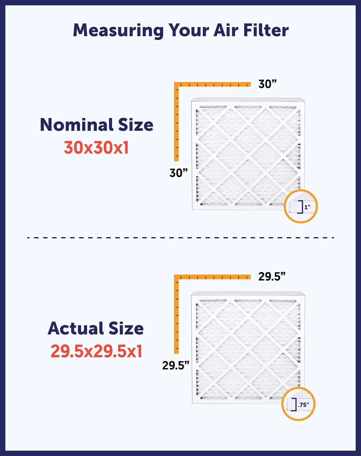 Pleated Filter Furnace HVAC A/C | dimension: Air | MADE King | Filter 12.5 Actual | 12.5x33.5x1a USA x 8 MERV IN .75" x 33.5 Filters 4-PACK
