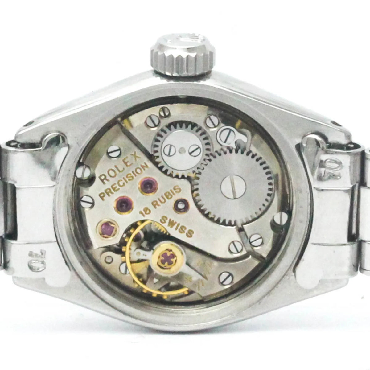 Stainless Hand-Winding BF565424 Mens Pre-Owned (Fair) 6525 Steel Vintage Watch Precision