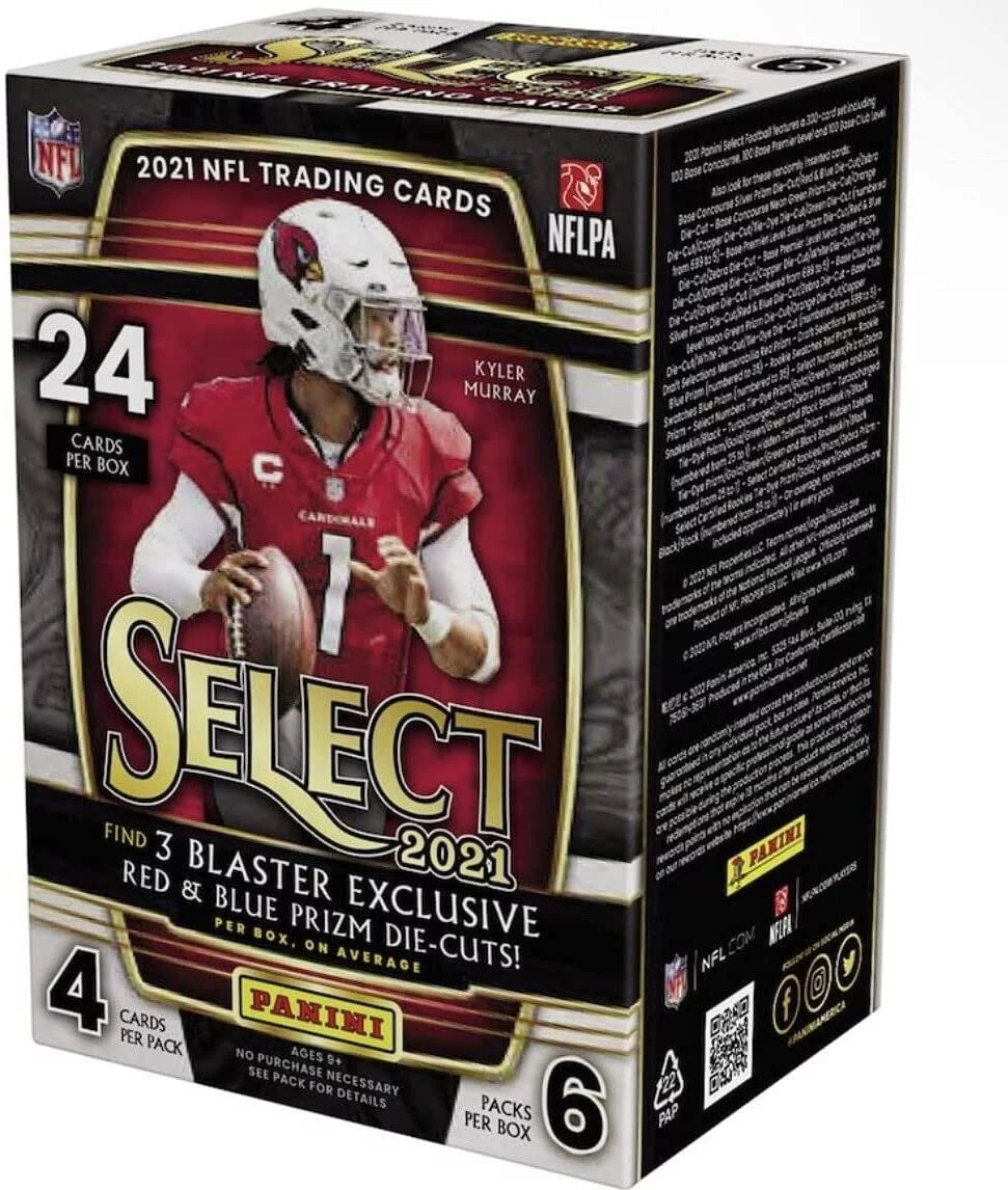 Die-Cuts 24 NFL Red Prizm - Blue Exclusive Trading Pieces & 2021 Cards, Panini