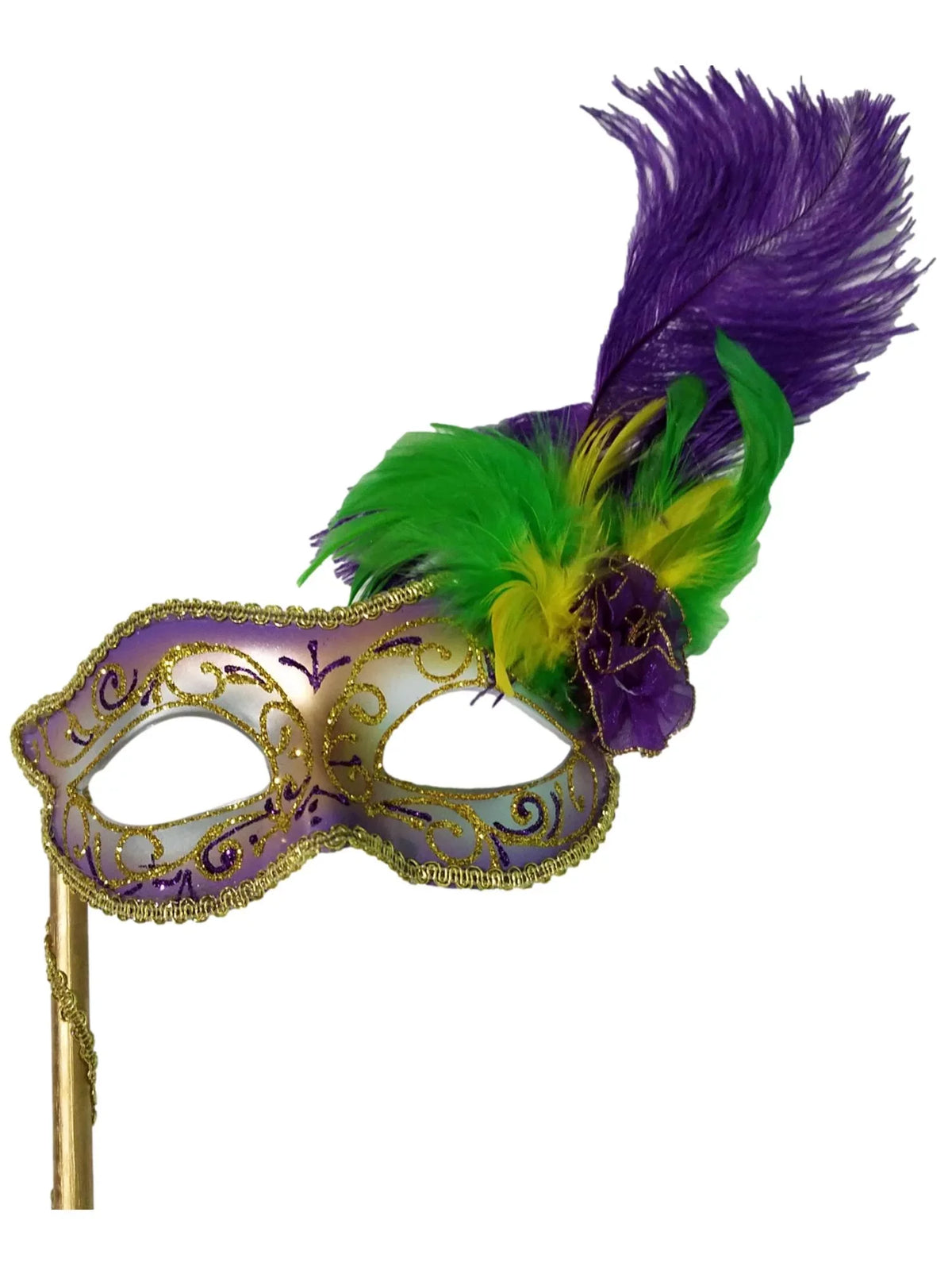 Disguise Mardi with Gras Handle Mask