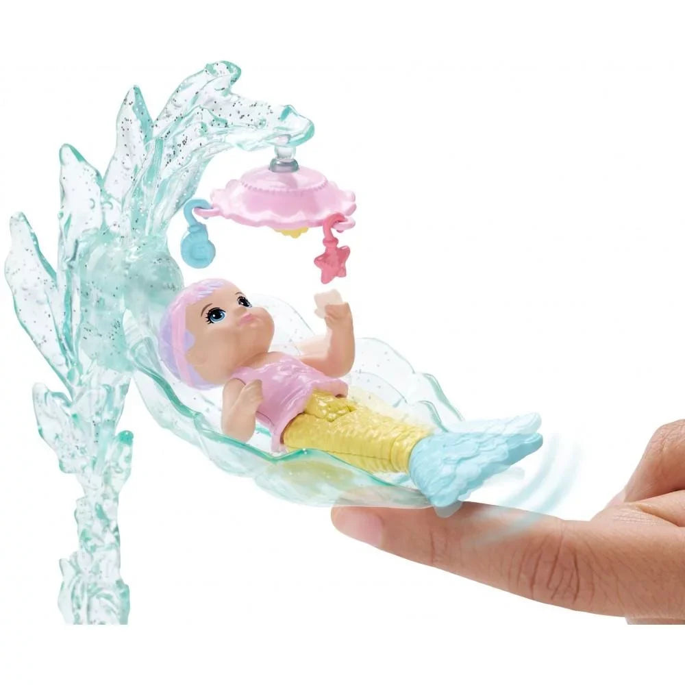 & Doll, Mermaid Dreamtopia Mertoddler Merbaby Playset Barbie