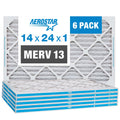 the Filter, Air of Pleated 14x24x1 USA MERV in 14x24x1, Aerostar Box 6, Made 13,