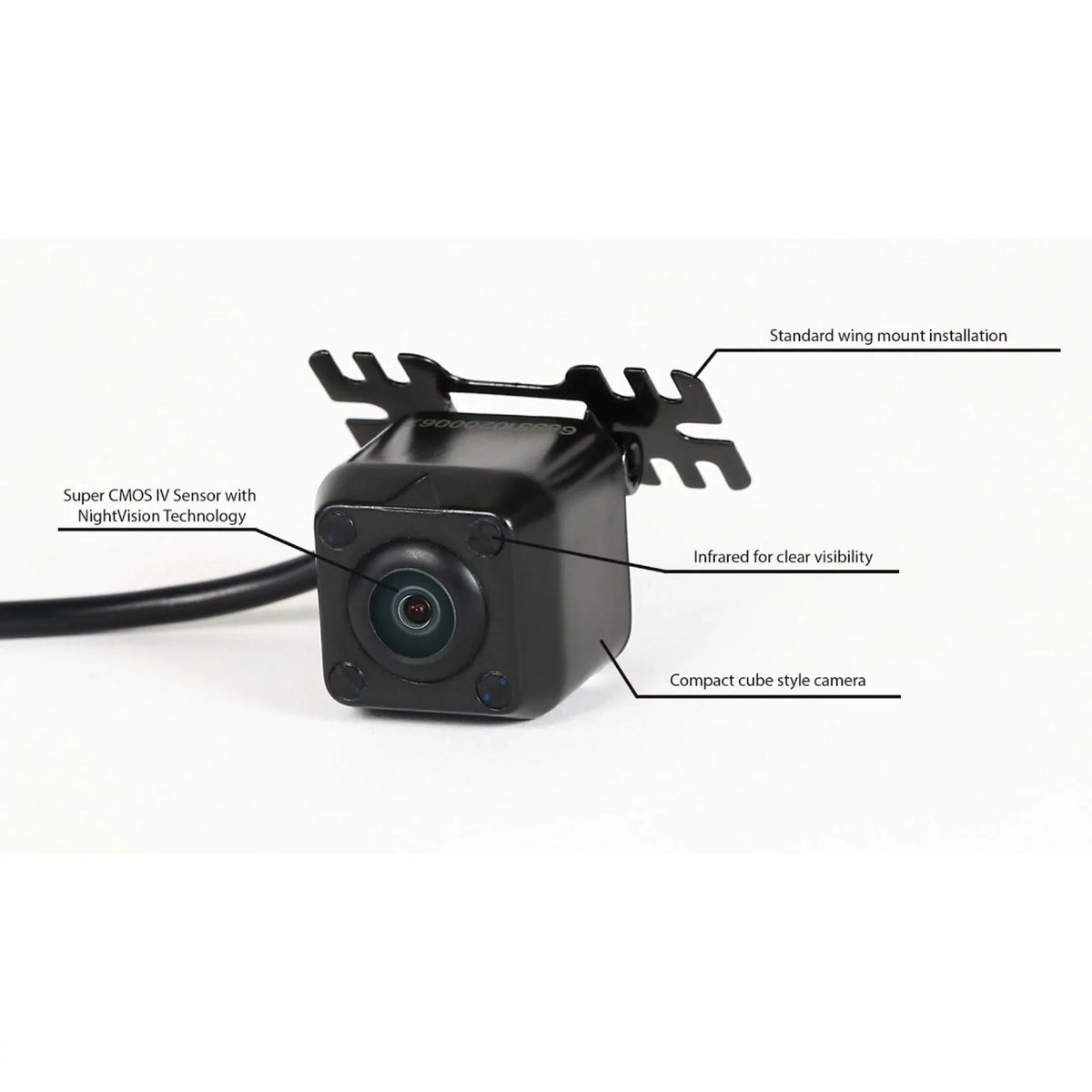 Black and LED Facing Camera MINy cm-LED4 - Forward Backup Infrared Rydeen New