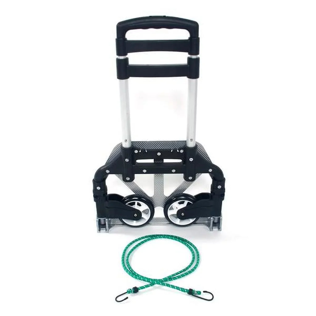 telescopic Trolley black trolley Folding Portable foldable Cart Aluminum Black Truck Dolly cart Collapsible luggage Push Portable trolley