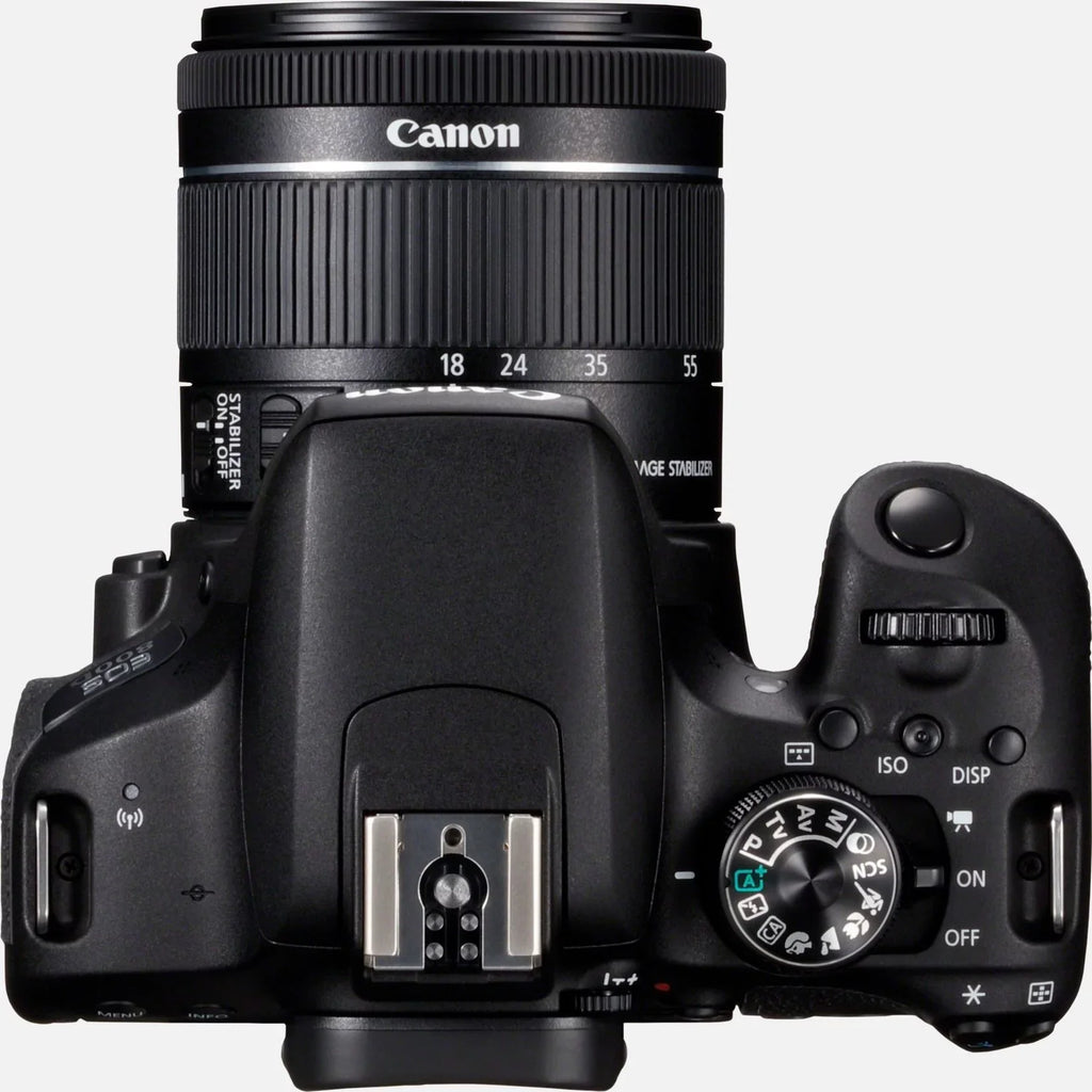 Megapixel 0.71", 800D Black 2.17", Lens, with SLR EOS Digital Camera Canon 24.2