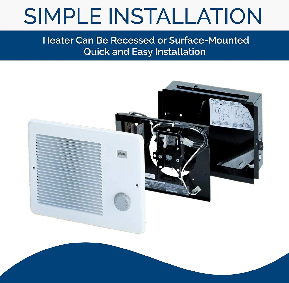 Broan - Heater Wall 170 White