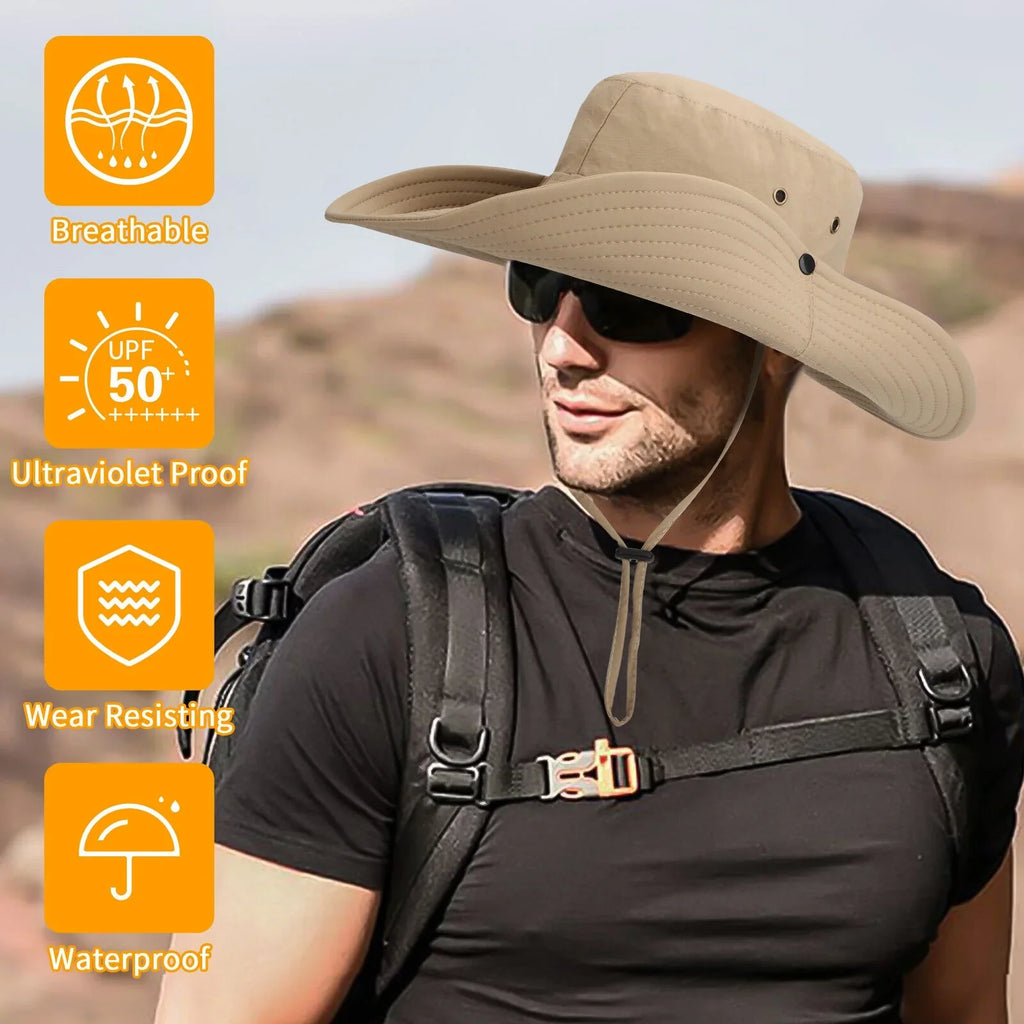 Protection Wide Garden Sun for Bucket Women Hiking Brim Cap Hat Fishing Men UV
