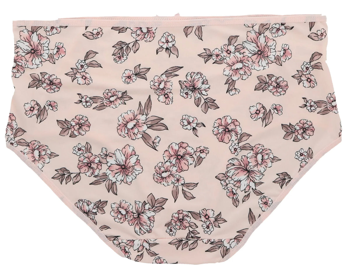 Brief Rise Delta High dimension (Large, Floral Classic Intimates Panties Pink Dots) Plus Sexy Burke (5Pr) Women's