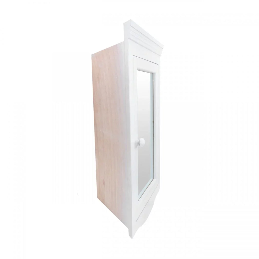 27" Hardwood Wooden w/Mirror Cabinet w/ Shelf Bathroom Double Medicine Wall Mount 20" Cabinet Storage Corner Supply x Renovators White Bethpage Screws Storage