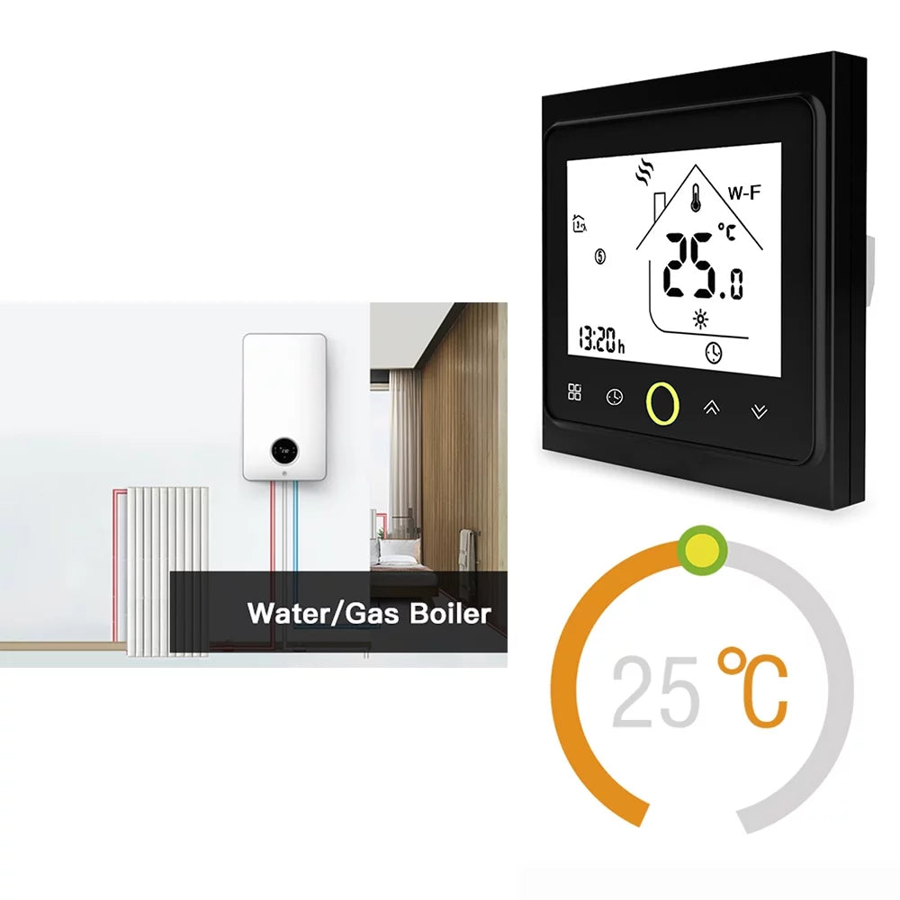 With Compatible -- Boiler Temperature liquid Temperature Compatible Thermostat,5a / With Temperature / Wi-fi Smart / liquid GoolRC Smart App