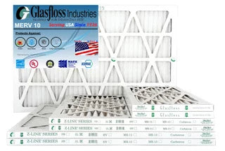 (Actual -Qty:6 Air Furnace dimension: - Made Glasfloss - MERV 18x25x1 x 10 - in 24.5x7/8 Filter USA 17.5 inch)