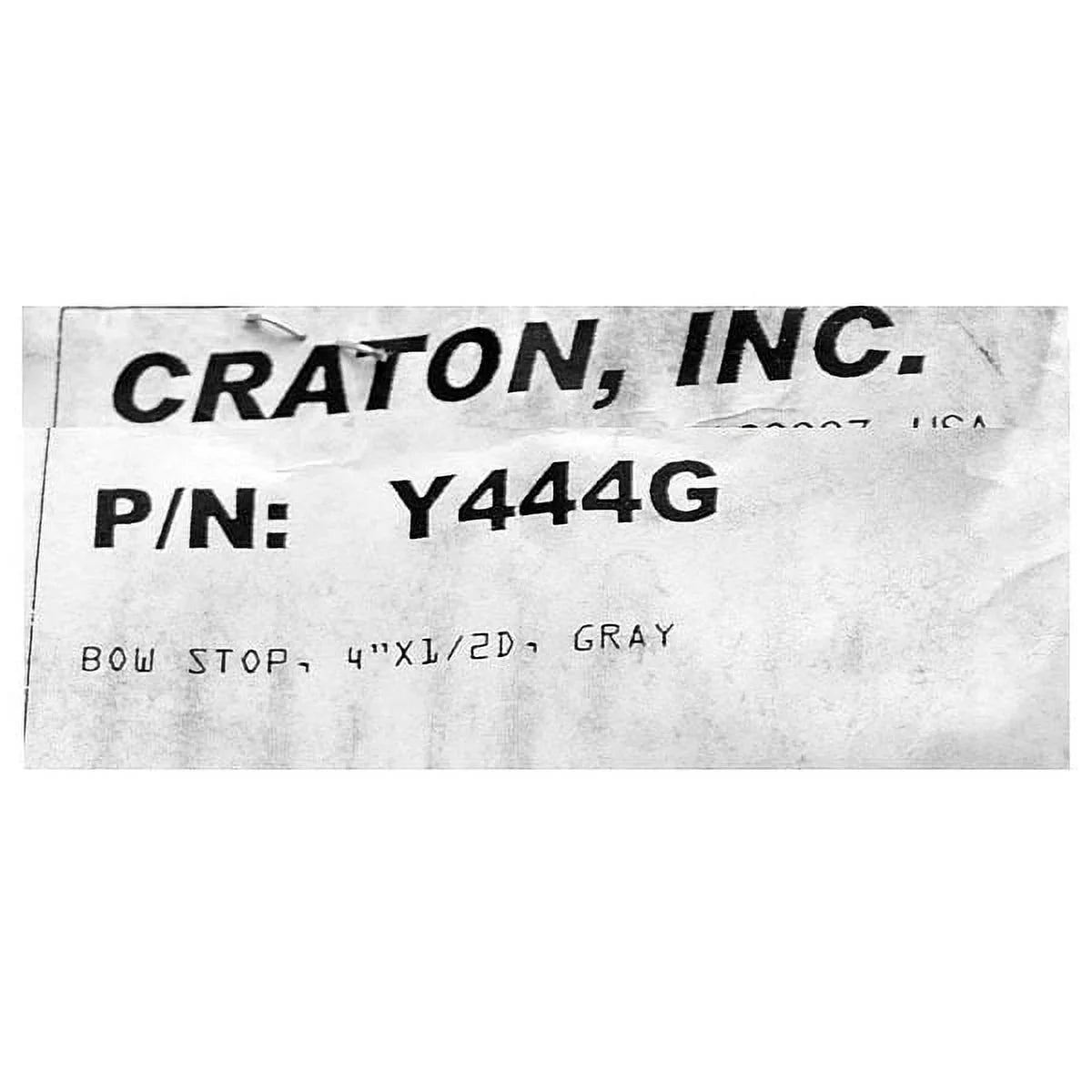 Bow 1/2 4 Gray x Boat Y444G Inch Trailer Rubber | Craton Stop