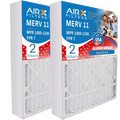 MPR 16x25x4 Air by CLEAN 11 & Filter Pack MPR FILTERS 16x25x4 Comparable 7 1000, to FPR TT-FM-1625 Furnace AIRX TopTech Compatible 2 Filter MERV Made AIR. WICKED 1200 USA with Premium