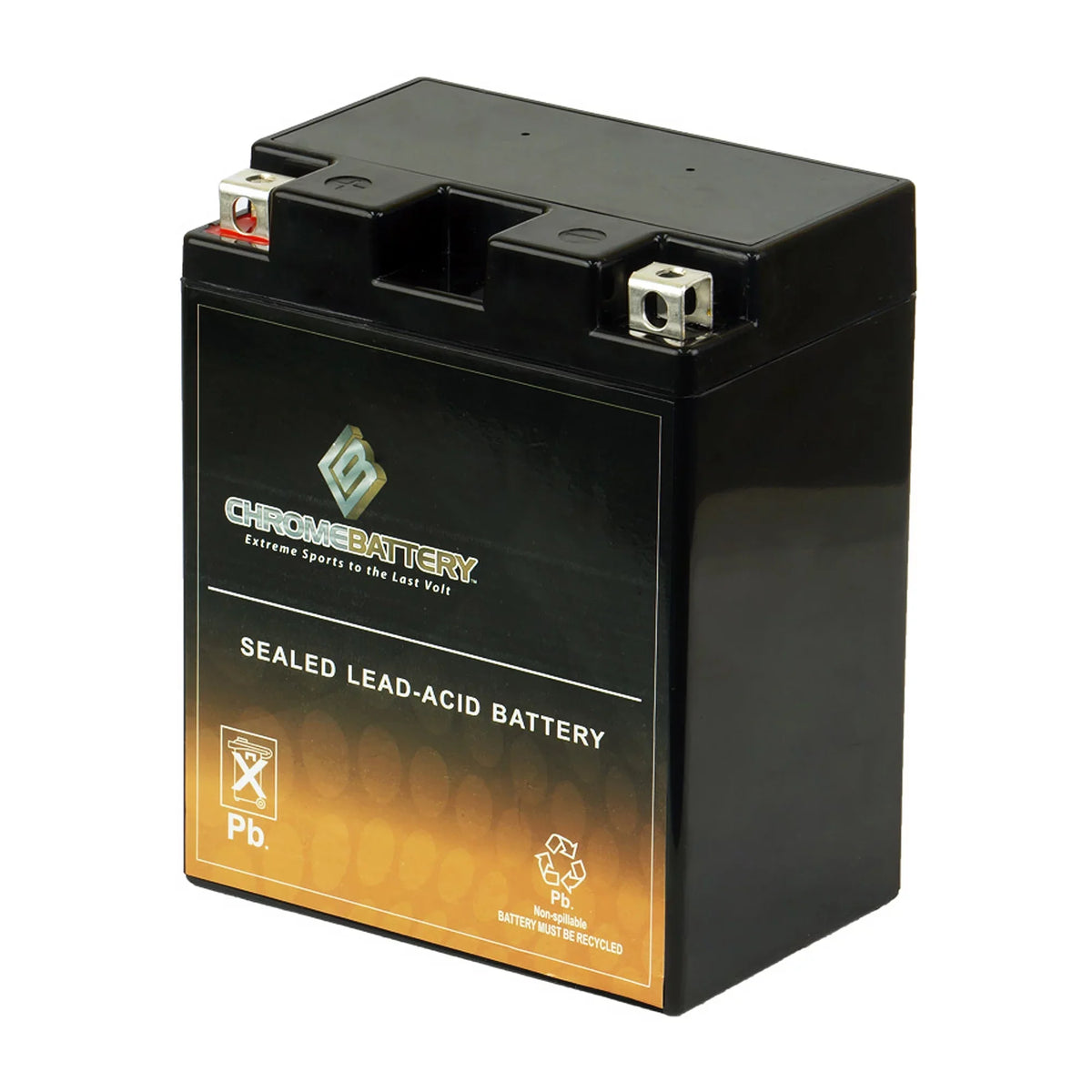 210 Battery Volt,12 Bayou Kawasaki 300cc 300 12 CCA) Atv (14AH-BS for 1995 4x4 Klf300-c Battery YTX14AH-BS Ah, Chrome