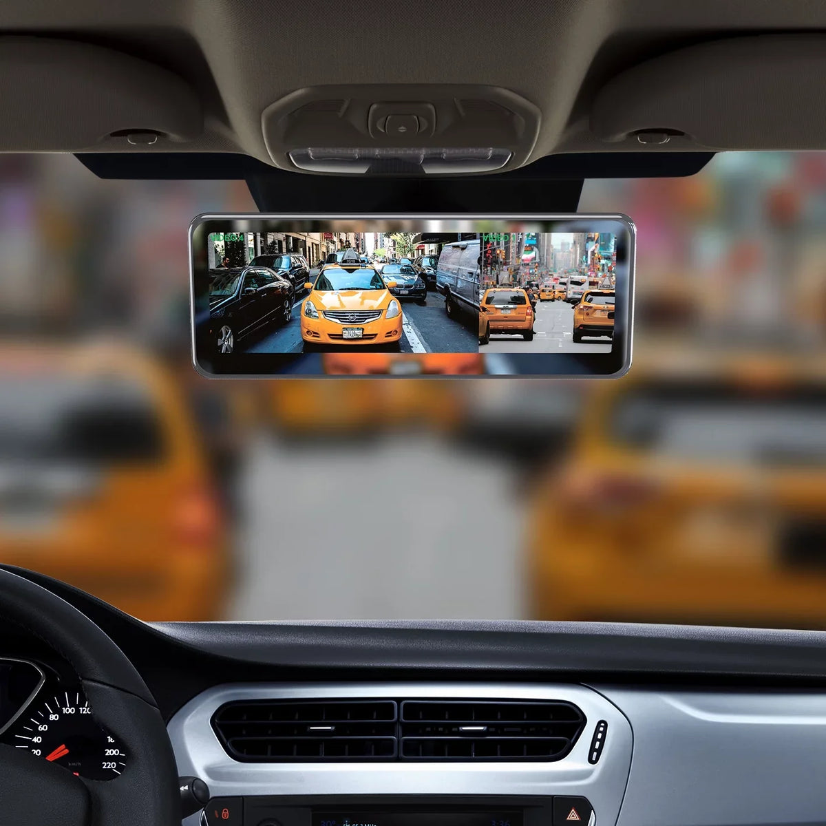 7" Video with LCD Universal Tailgaters Rear Inputs Master Display, & Visibility Enhanced View Mirror Frameless 4