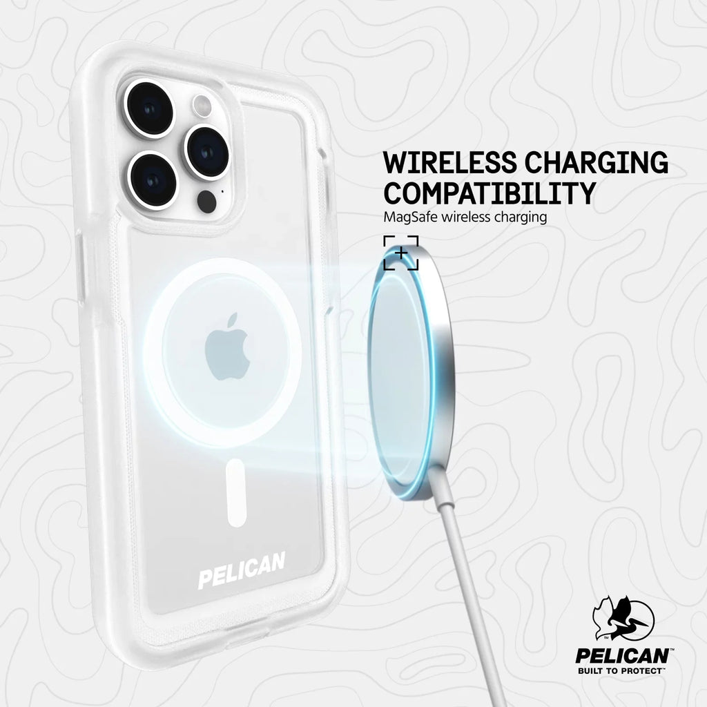 with - Clear Clip Pro Case [MagSafe Compatible] Voyager iPhone 15 Series Max Pelican Holster Belt