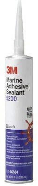 Adhesive 5200 12 Cartridge, Black, 1/10 PN06504, Sealant per 3MTM Gallon Marine case