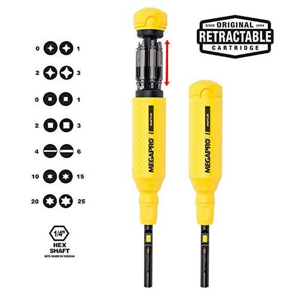 ShaftLok 151SL44 Driver 15-In-1 in MegaPro Yellow