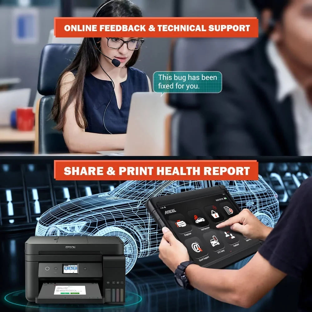 System Services OBD X6 Code Tool Tablet Automotive Scan ANCEL Car 10 Scan Reset Diagnostic All Bluetooth Scanner Live OBD2 Diagnostic Automotive Bi-direactional Auto Data Scanner VIN Car Reader EOBD