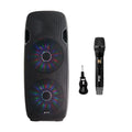 System, Powered Microphone & Speaker 15" 843631170892 Wireless Gemini Dual GMU-M100 Single Bluetooth UHF LED