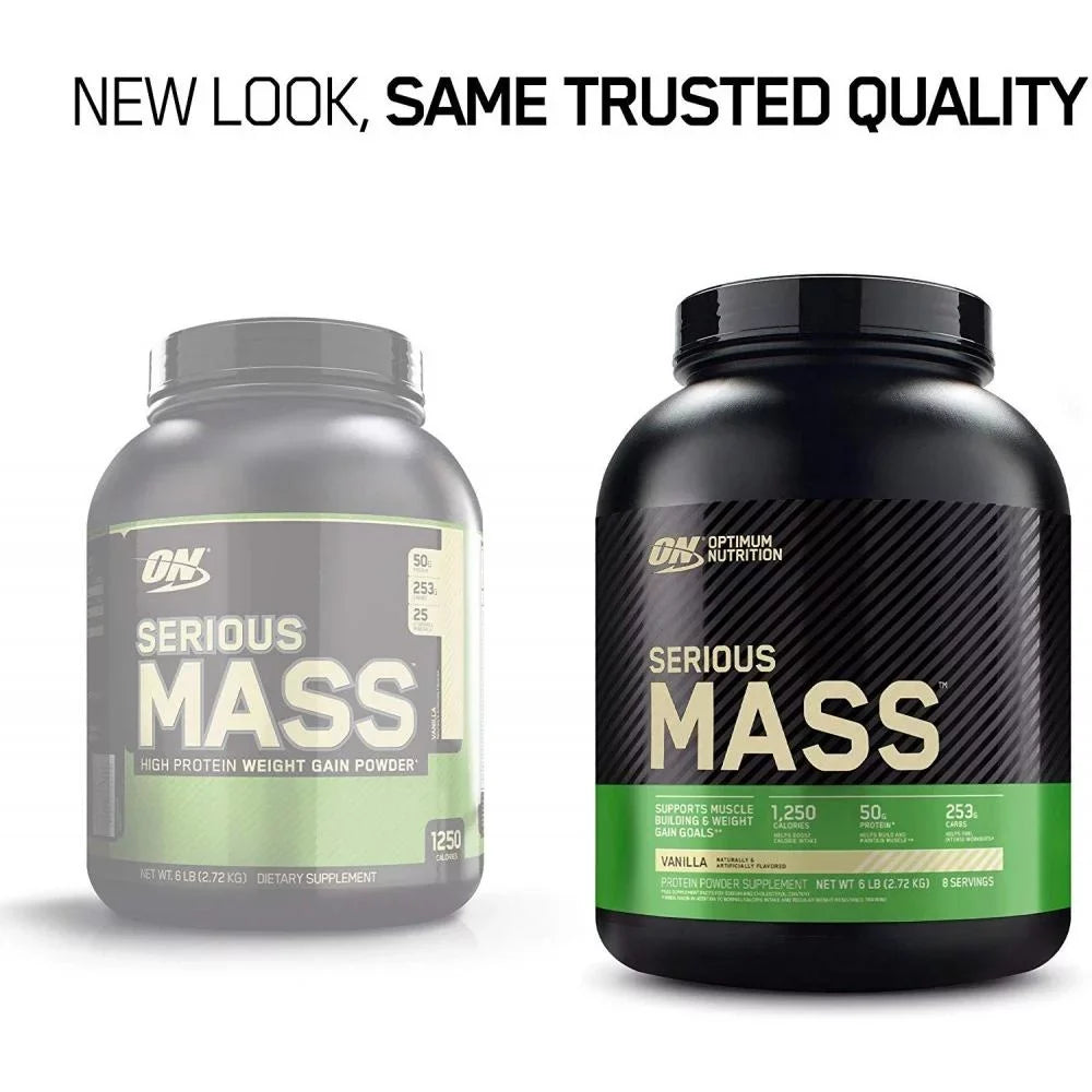 Mass, 6.lb Weight Serious Nutrition, Powder, Protein Gainer Vanilla, Optimum