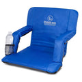Lawns, Boss Seat Brands Benches, - Bleachers, 6 for Stadium - Blue Reclining Positions Recliner Stadium & Camping Backyard, BirdRock Beach