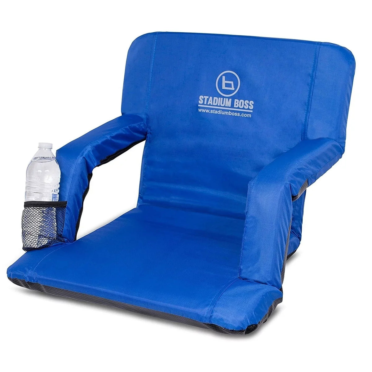 Lawns, Boss Seat Brands Benches, - Bleachers, 6 for Stadium - Blue Reclining Positions Recliner Stadium & Camping Backyard, BirdRock Beach