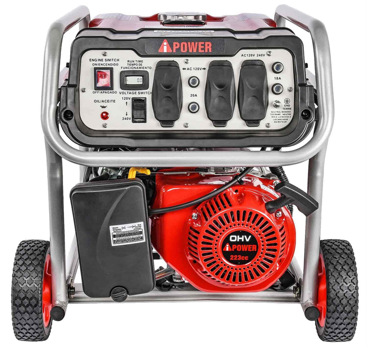 Portable Running Starting 4250 JEGS Run Generator 5000 Hr. 9 Time Watts Watts 86065