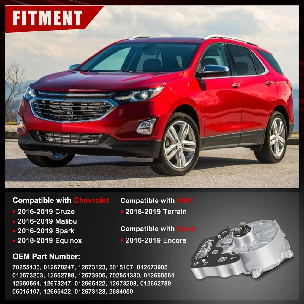for Chevy Pump Terrain, Encore GMC Engine Vacuum Cruze Buick Malibu 1.4L/1.5L Equinox, Spark 2016-2019 Brake