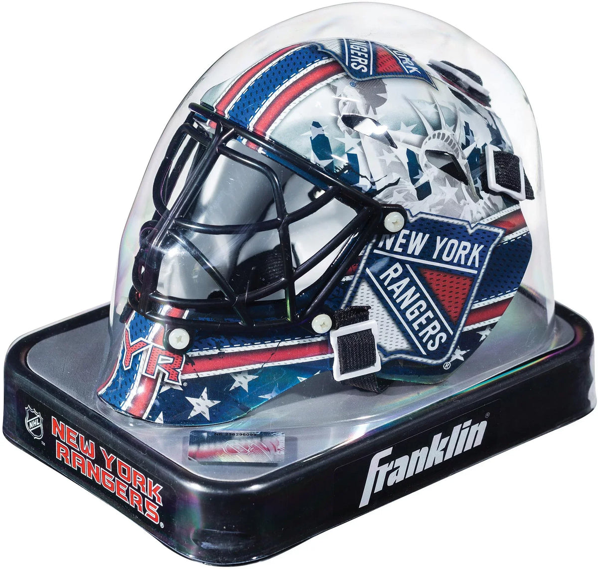 York Franklin Sports Goalie Mask Unsigned Mini Rangers New Replica