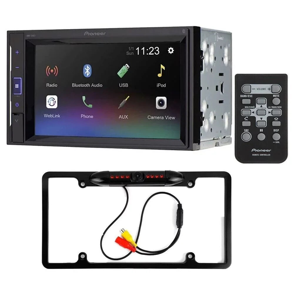 Digital + Media Touchscreen Bluetooth Pioneer Backup Receiver Camera with DMH-241EX