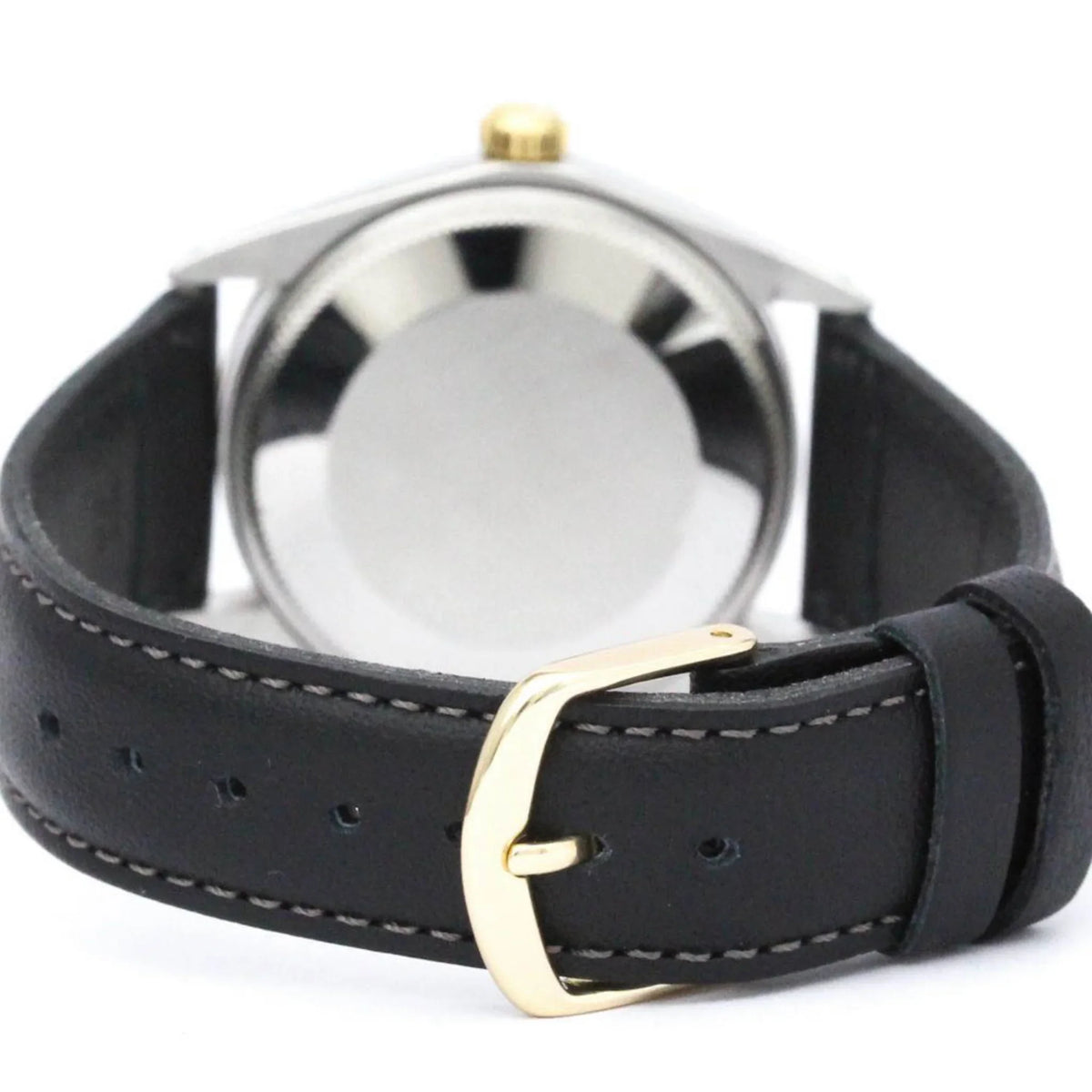 BF560275 Vintage Mens Used 18K Airking Steel Watch Yellow Gold Authenticated Oyster Perpetual