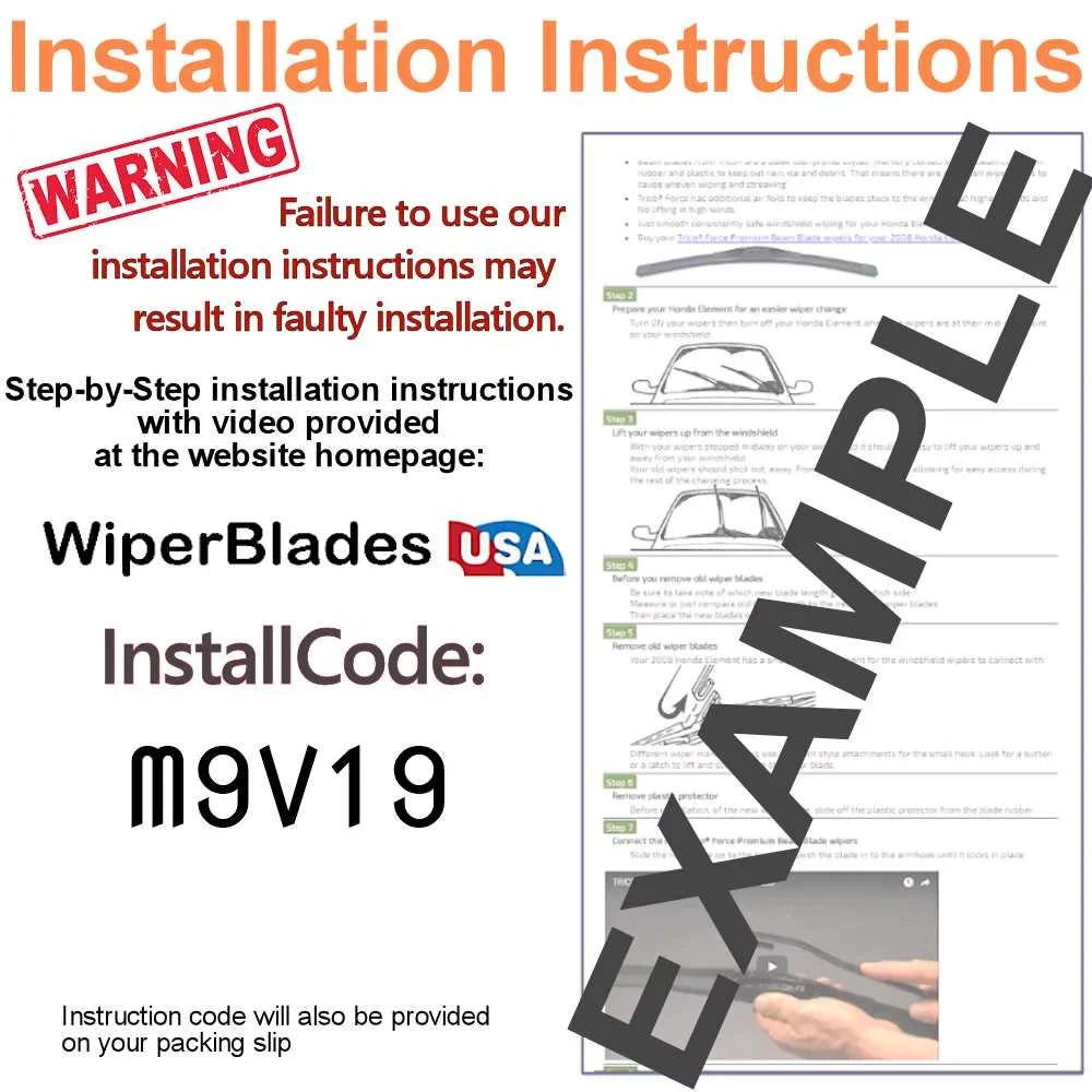 Wipers w/Rear Wiper Beam 3) Volvo XC90 of 2020 (Set Blade