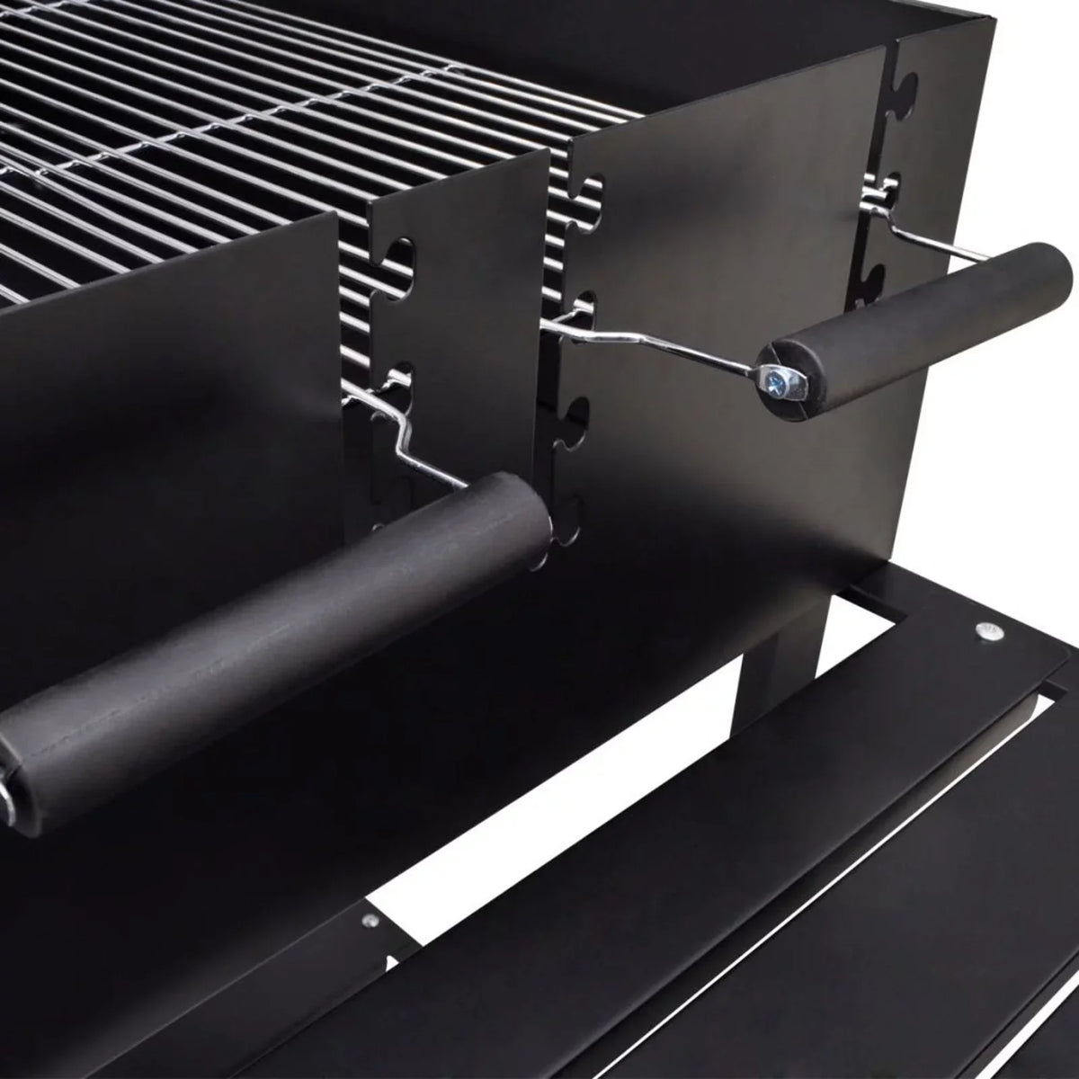 Charcoal BBQ Barbecue 2 Stand Wheels Andoer